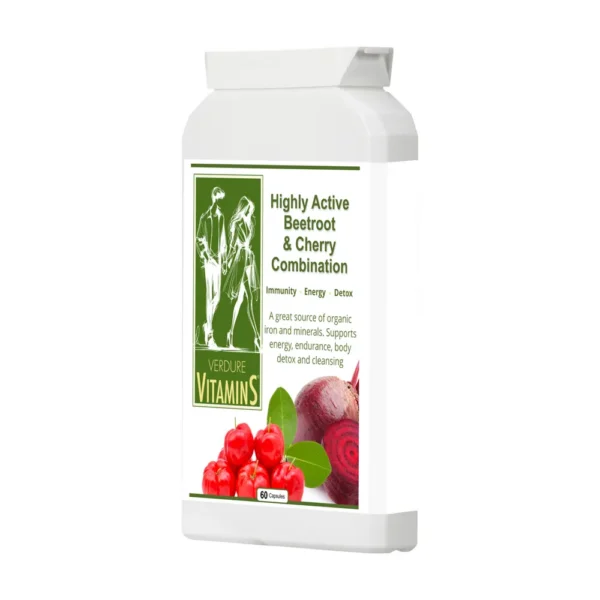 Highly Active Beetroot & Cherry Combination for Men & Women - 60 Capsules